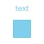 Blue Square with text